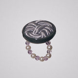 Mont Blanc Ring purple taro Montblanc antique bead chain ring